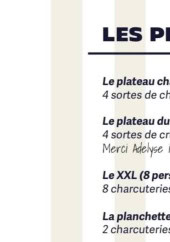 Menu L'insolite - Les plateaux
