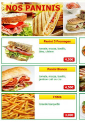 Menu Le Borsalino - Les paninis