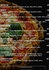 Menu O comptoir des tontons - Les pizzas