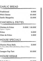 Menu Slice - special, kebab....
