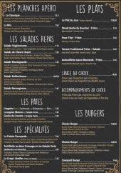 Menu Les Airelles - Les salades, plats et burgers,..