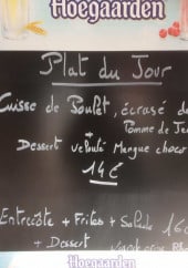 Menu Hotel  de la Gare - Un exemple de menu du jour