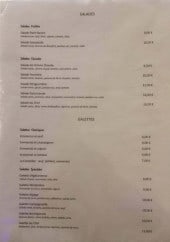 Menu Hotel  de la Gare - Les salades et galettes