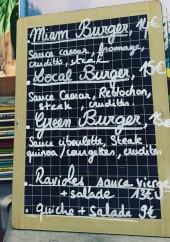 Menu Miam Corner - Les burgers