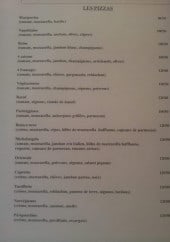 Menu L'Asti - Les pizzas