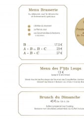 Menu La Brasserie - Menus et brunch 