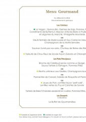 Menu La Brasserie - Menu gourmand