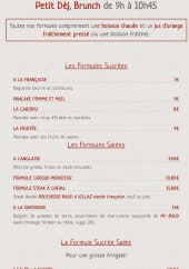 Menu Le ramoneur savoyard - Le petit déjeuner et brunch