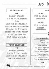 Menu Liber'tart - Le brunch, les formules,...