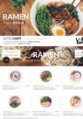 Menu Yatta Ramen - les ramens