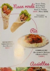 Menu Best Fried Chicken - Les naans riz et assiettes