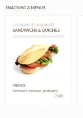 Menu Le Fournil - Snacking et menus 