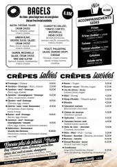 Menu Ô Chalet - Les bagels et crêpes