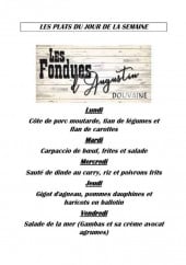 Menu Les fondues d'Augustin - Des exemples des plats de la semaine