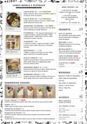 Menu Mezze & Co - Lunch, plateaux, sandwichs, desserts et boissons