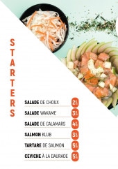 Menu Suko - Les starter