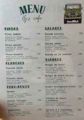 Menu BJ's café - Les salades, viandes, ...