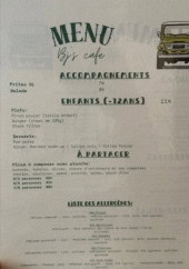 Menu BJ's café - A partager, accompagnements, ...