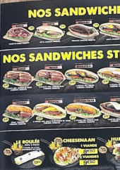 Menu Snap Food - Les sandwichs