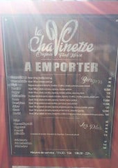 Menu La Chavinette - A emporter 