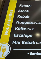 Menu Rosé kebab - Les assiettes