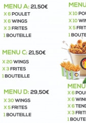 Menu Chicken's - Les menus