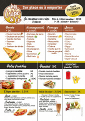 Menu My crêpe & Co - Les plats à la carte