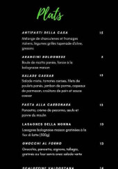 Menu Maestro - Les plats