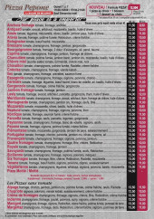 Menu Pizza Pepone - Les pizzas