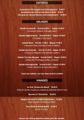 Menu Le Must - Entrées, salades, viandes,...