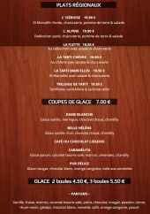 Menu Le Must - Plats régionaux, coupes de glace et glaces 2 boules 