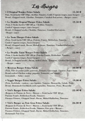 Menu Fabio - Les burgers