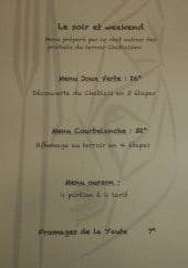 Menu Ôberge de Bounavô - Menu soir et weekend