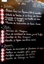 Menu Aiguille du Midi - exemple de menu