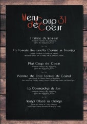 Menu Chez Constant - Menu coup cœur 