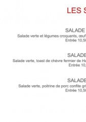 Menu La Moraine - Les salades