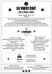 Menu La Yaute Cafe - A partager; Kids; ...