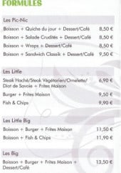 Menu Le Little - Les formules