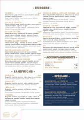 Menu Little boxes - Les burgers et sandwichs