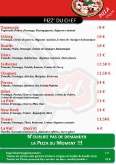 Menu Pizz' & Co - Les pizzas du chef