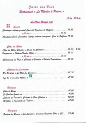 Menu Le Moulin à Poivre - Vins