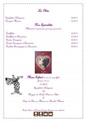 Menu Le Bellevue - Pâtes, spécialités et menu enfant 