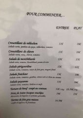 Menu L'Osterlaz - Pour commencer