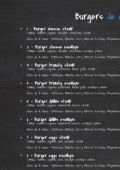 Menu L'Orient Express - Les burgers