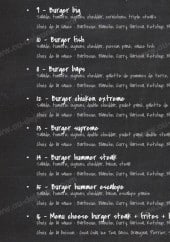 Menu L'Orient Express - Les burgers suite