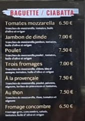 Menu Le Festival - Les baguette et ciabatta