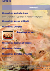 Menu Aki Café - Okonamyaki