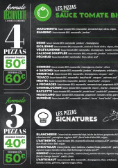 Menu C kebab - Les pizzas base sauces tomates et pizzas signatures