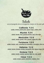 Menu Chez Holly - Les salades