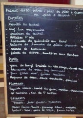 Menu Le Bougainville - Exemple de menu du jour